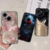 Flower Butterfly Women Fashion Back Cover For Tecno Spark GO 1 Spark GO 2025  Phone Funda Black Matte Soft TPU Silicone
