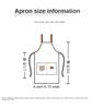 Customized Embroidery Brand Logo Waterproof Signature  Kitchen Aprons Home Chef Baking Clothes With Pockets Adult Bib Waist Bag