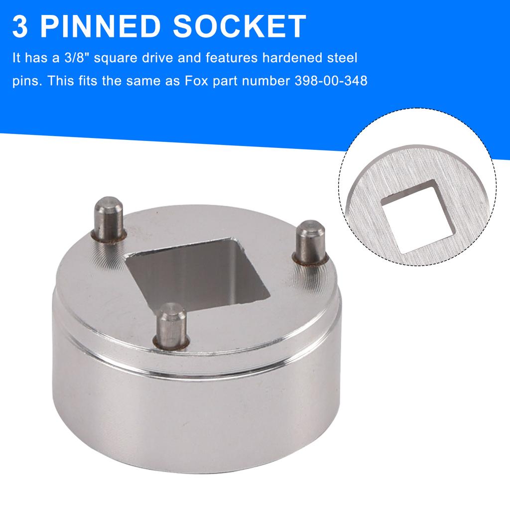 Fork Socket Tool for Fox CTD 3 Pin Inner Piston Removal-- Like 398-00-348