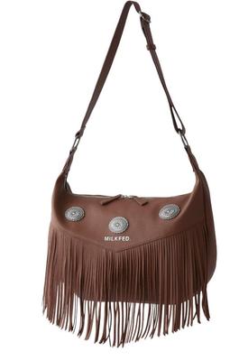 Fransen-Umhängetasche FRINGE SHOULDER BAG 103251053004 BRAUN EINE GRÖSSE
