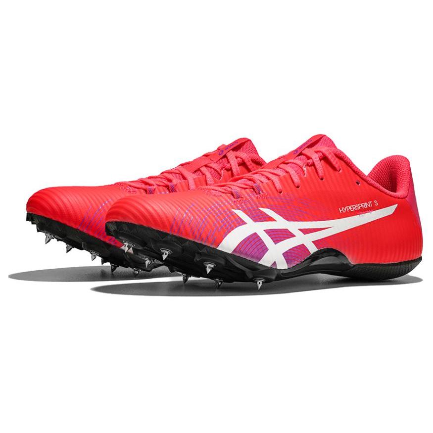 New Asics HyperSprint S Abrasion Resistant Breathable Low Top Running Shoes Unisex Red 1093A200-703