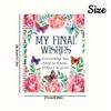 1pc "My Final Wishes" Planner - Comprehensive End of Life Organizer with Floral & Butterfly Design, End of Life Planner Book