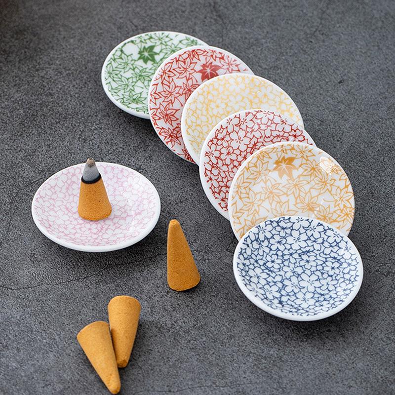 Ceramic Cone Incense Tray Cone Insences Burner Holder Home Ornament Holder Decorations Candle Holder Tower Incense Tray