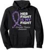 Her Fight Is My Fight No Violence Heart Ribbon Gift Unisex Hooded Sweatshirt
