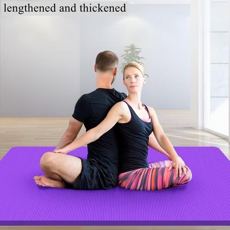Tappetino Palestra Yoga Pilates e Fitness - Tappetino Palestra Spesso Esercizio e Sport 185cm×90cm×1cm Isolamento Acustico e Smorzamento Vibrazioni