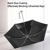 Mini Sun Umbrella Pocket Light Rain Umbrellas Anti Uv 5-Folding Parasol Portable Lightweight Sturdy Sunshade Umbrella for Travel