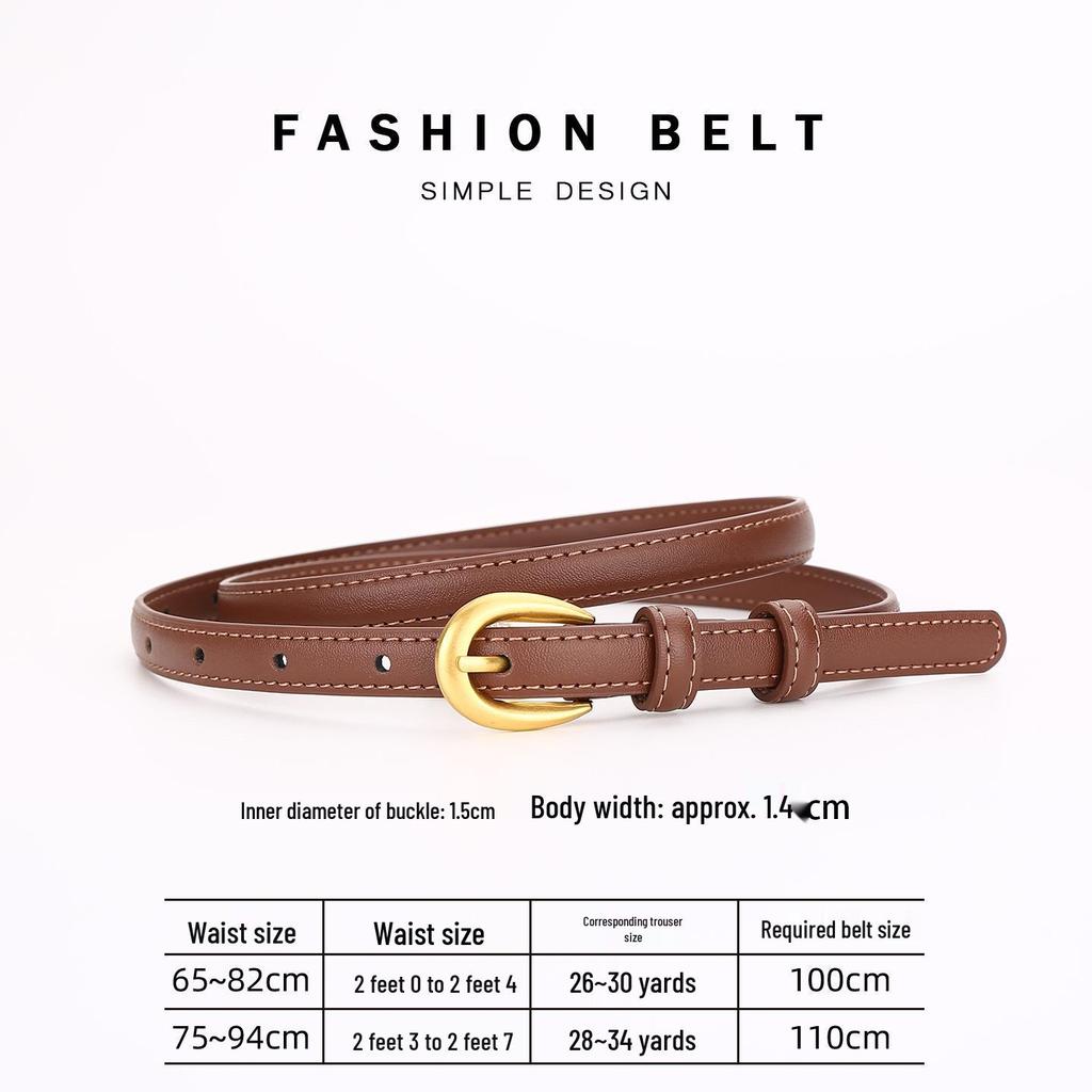 Women's Genuine Leather Dress Waist Belt - Versatile, High-End Fashion Accessory