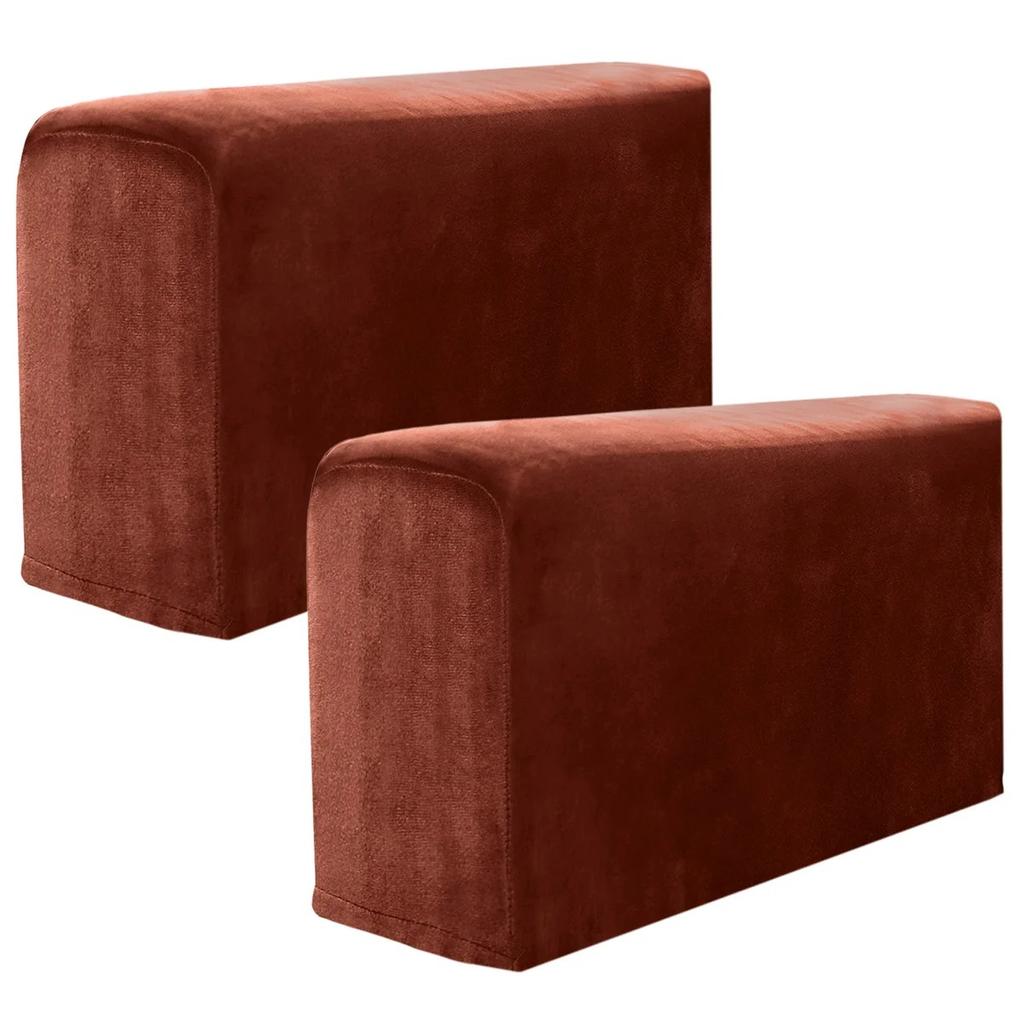 2pcs Armrest Covers Universal Covers Non-Slip Sofa Protector Soft Warm Couch Thickened Furniture for Chair Recliner