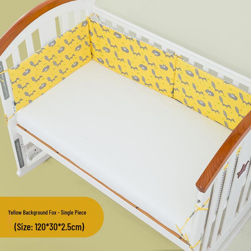 2024 Cotton Baby Bedding Set - Anti-Collision & Anti-Fall Bed Bumper for All Seasons