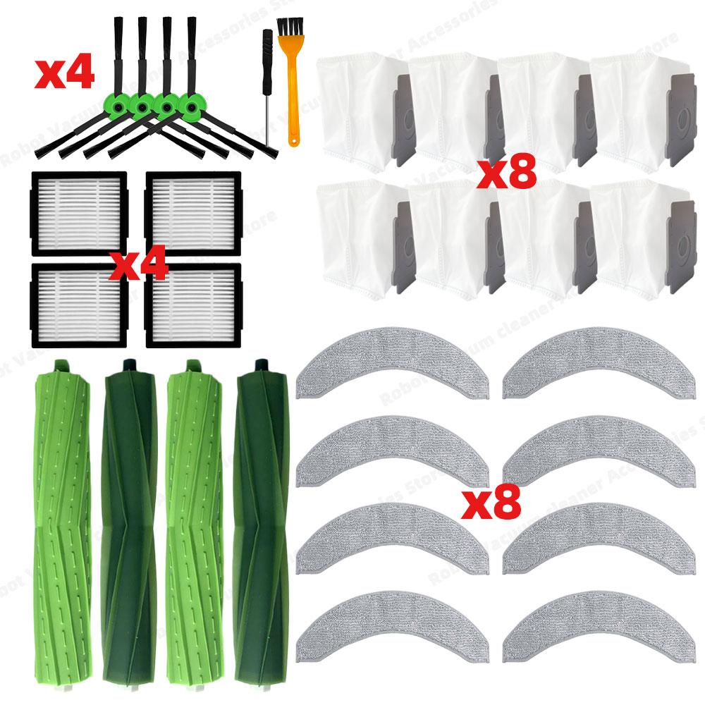 Compatible for iRobot Combo 10 Max /  J7+ / J9+ Main Side Brush Hepa Filter Mop Cloth Dust Bag Accessories Parts