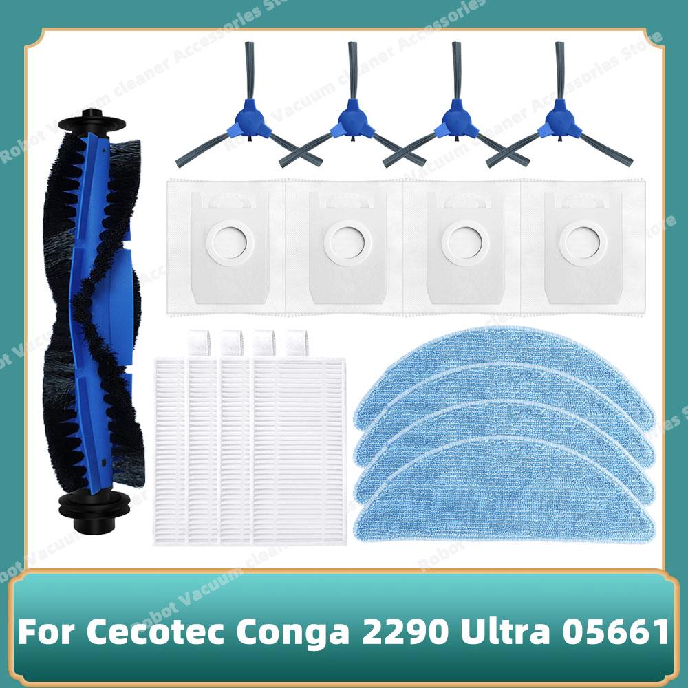 For Cecotec Conga 2290 Ultra 05661 Robot Vacuum Replacement Spare Parts Accessories Main Side Brush Hepa Filter Mop Rag