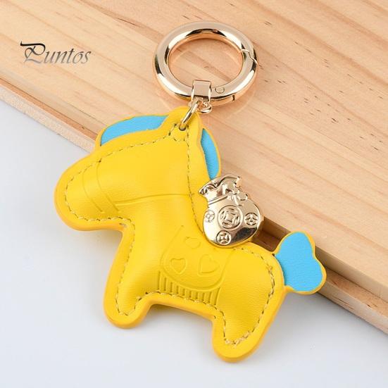 Kunstleder-Auto-Schlüsselanhänger, exquisite Mini-Tasche, stilvoll, langlebig, Geschenk, trendiges Ornament-Design, Pferde-Schlüsselanhänger