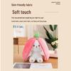 Strawberry Carrot Rabbit Plush Doll - Cute Transforming Girl's Sleeping Pillow