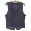 RRL Excellent condition cotton, wool, and linen pin check vest, men's, indigo, size M Best M IndigoUsed