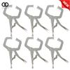 6 Pack 11" C Clamp Locking Pliers Locking Welding with Swivel Pads New