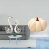 Porcelain Swan Pumpkin Sculpture Figurine Decorative Animal Ornament Cushion Collection for Living
