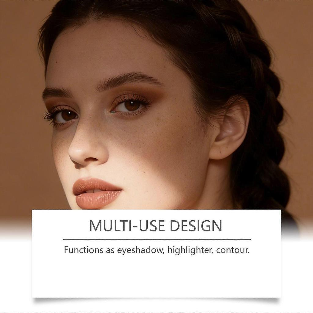 Zephoco Sparkling Cream Eyeshadow Stick (Dark Brown) Natural Color, Luster, Easy To Apply, Daily Eyeshadow Stick