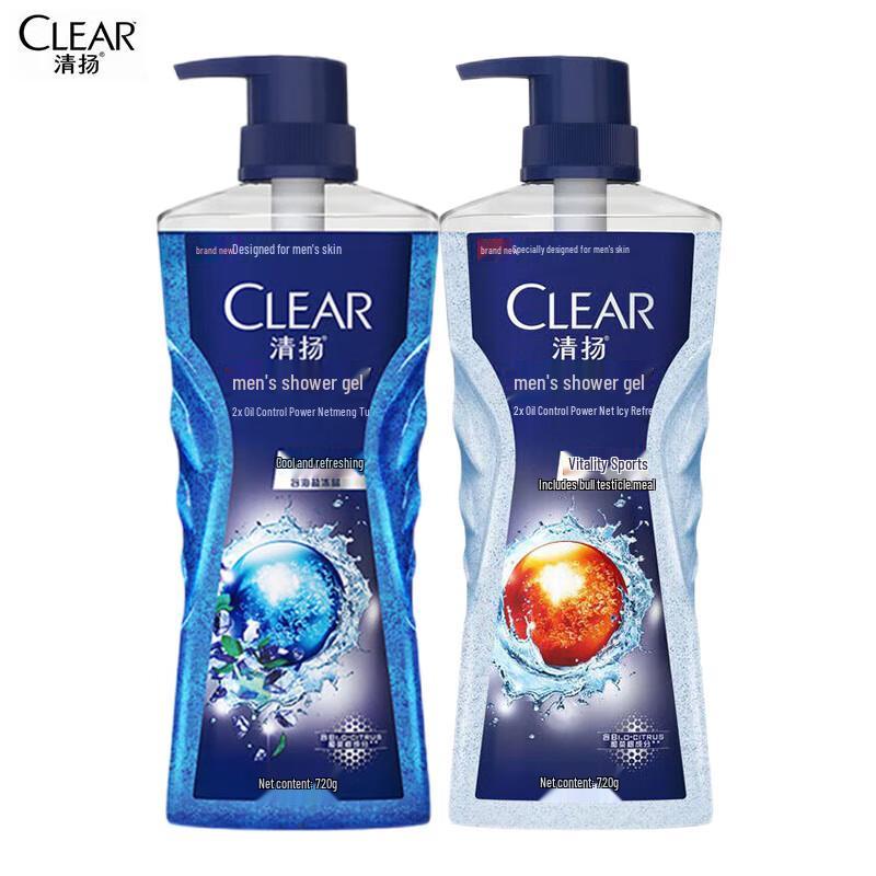 

CLEAR Men s Icy Cool & Active Sport Shower Gel Duo Pack