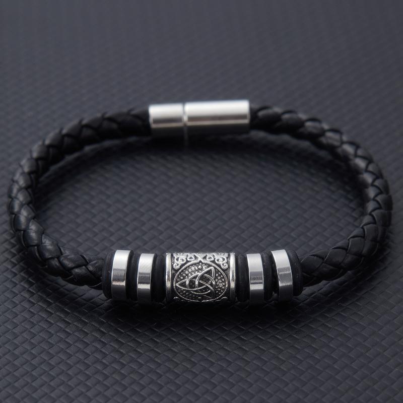 

Vintage Punk Style Carved Pattern Leather Rope Bracelet, Men s and Women s Personalized Y2k Holiday Accessories Zircon