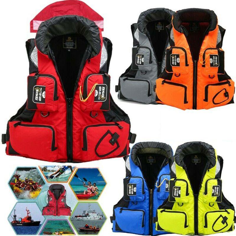 Safety Life Jacket Vest Adjustable Buoyancy For Sailing Kayak Canoeing Fishing