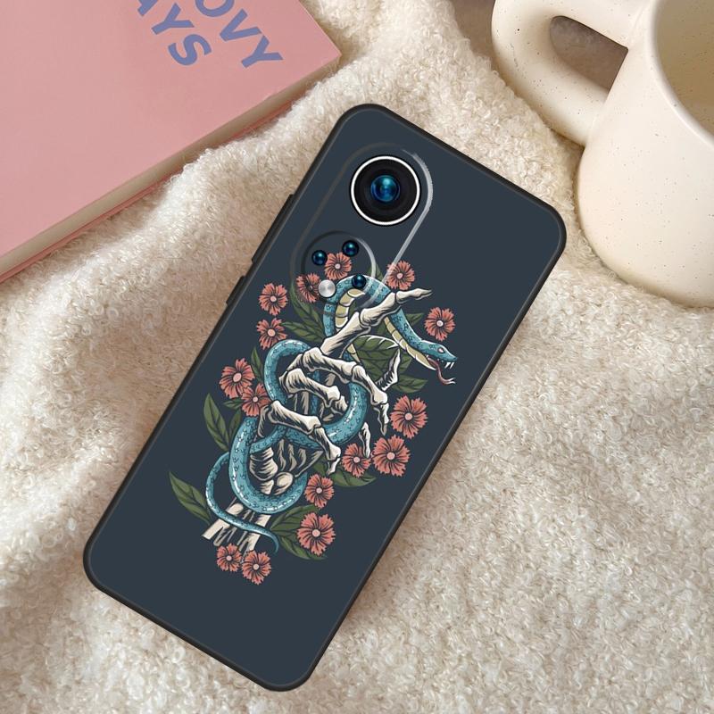 Hand Snake Flower Case For Honor Magic 7 5 6 Lite Honor 200 Pro 50 70 90 Lite X9b X9a X8b X8a X8 X9 X9c Coque