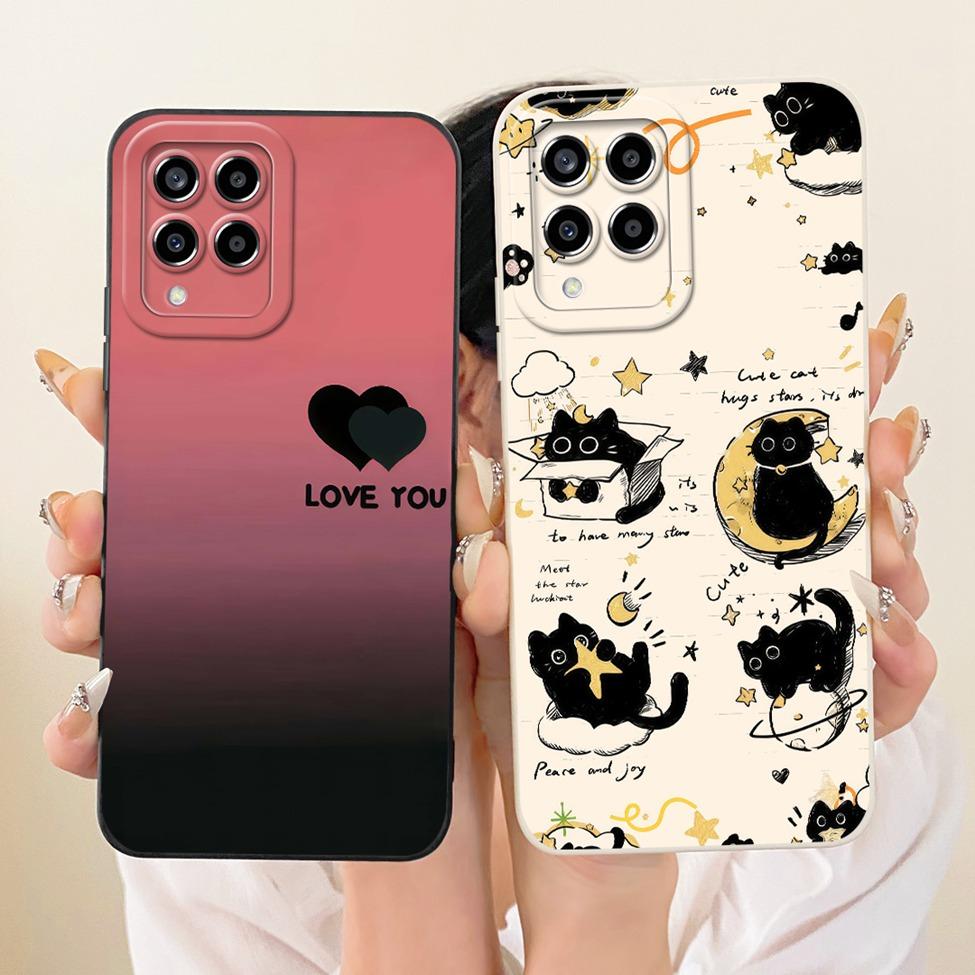 For Samsung M53 5G Case Cover Silicone Cute Luxury Fashion Funny Painted Bumper For Samsung Galaxy M53 5G SM-M536B Casing