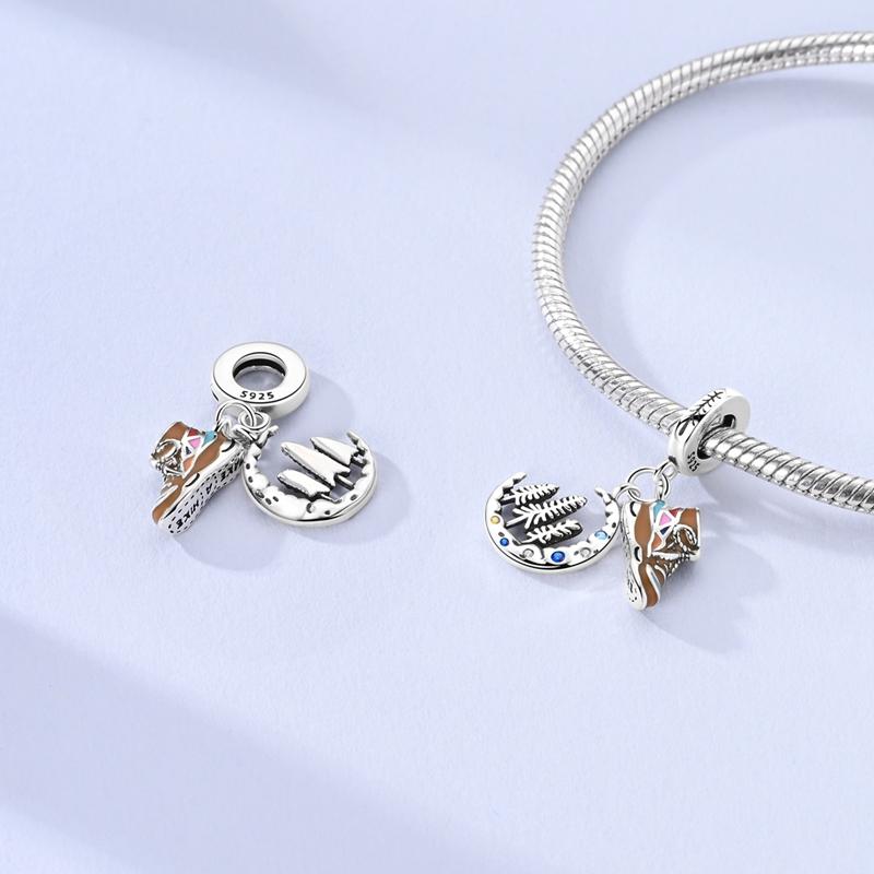 New Charms Plat Copper Blue Luminous Firefly Cat Dog Insect Star Charm Beads Fit Original Bracelet Diy Ladie Jewelry Pendant