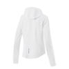 Li Ning Comfortable Solid Color Simple Versatile Hooded Zipper Slim Fit Breathable Sports Jacket Women Jackets Standard-White AFDU974-3