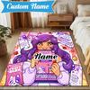 Tappeto Personalizzato Nome Aphmau Candy Adventure, Tappeto da Gioco, Tappetino per Camera da Letto Soggiorno Ingresso, Idea Arredamento Casa Regalo per Natale Compleanno