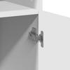 Vidaxl Tall Cabinet, White, 80X42.5X185 Cm, Wood-Based Material