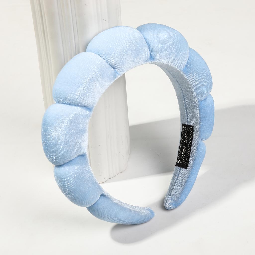 Pink Blue Spa Headbands for Face Washing,Facials,Masks Skin Treatments,100% Cotton Terry Cloth,Plush Soft Absorbent Hair band