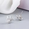 Women Christmas Crystal Elk Stud Earrings Fashion Jewelry Gift Christmas Ornaments