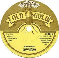 

7inch Record KETTY LESTER / THE CASINOS - Love Letters / Then You Can Tell Me OG9012 Old Gold, Light 1979 UK Rock Used