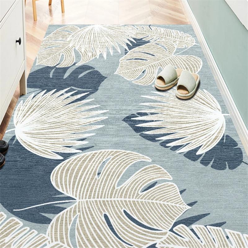 

Entrance Carpet Living Room Bedroom Sofa Carpets Rugs Blue Bohemian Decorative Rug 80*120cm