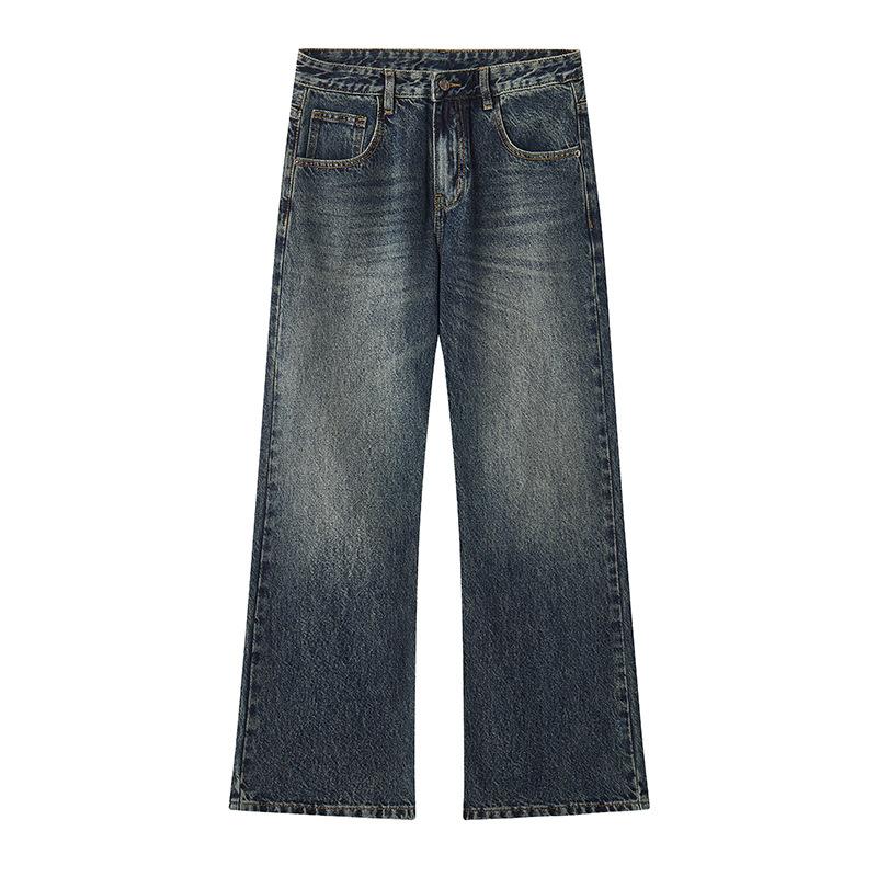 New Autumn Style of Slim and Handsome Men's Street Jeans American Flared Pants