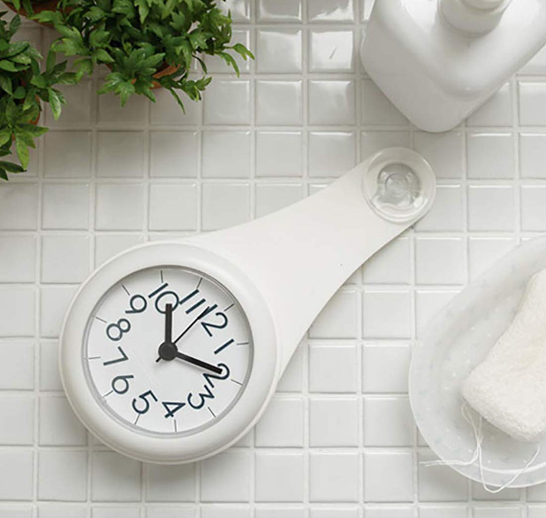 

Водонепроницаемые настенные часы с присоской для дома, стильные часы, часы, часы, часы, стакан, водонепроницаемые, тихие, ванная комната, кухня, ванна, использование, белый