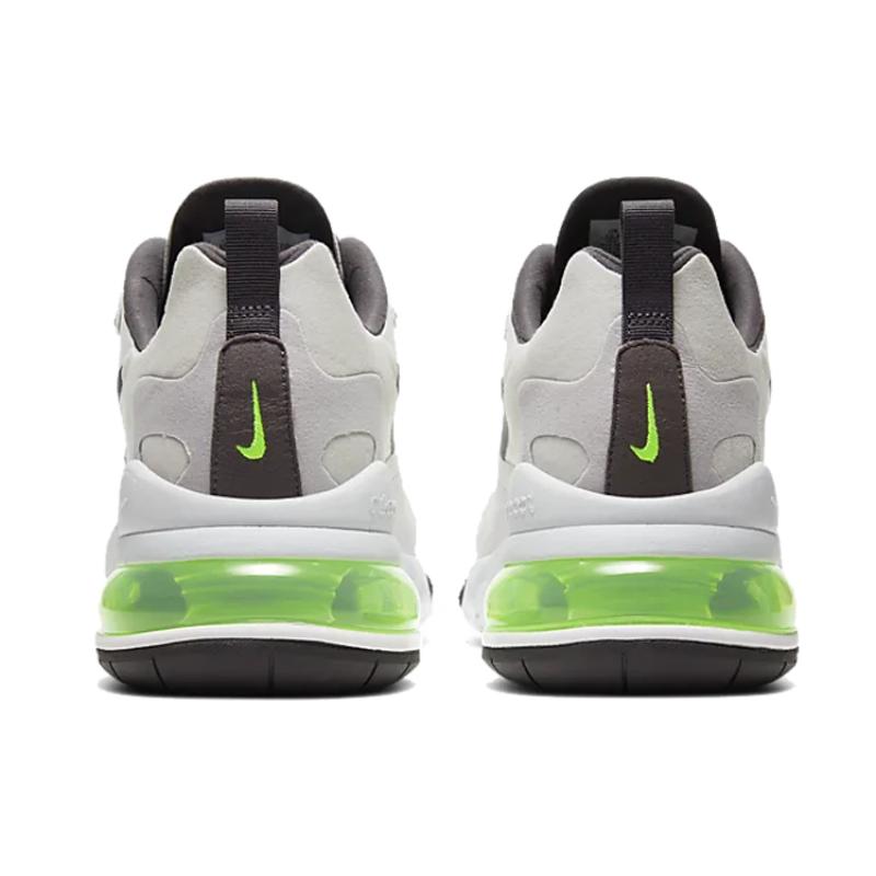 Nike Air Max 270 React 'White Grey Electric Green' Sneakers Casual Shoes CI3866-100