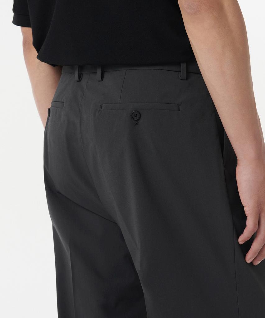 MUSINSA STANDARD [Cooltandard] Wide Hidden Banding Slacks [Gray]