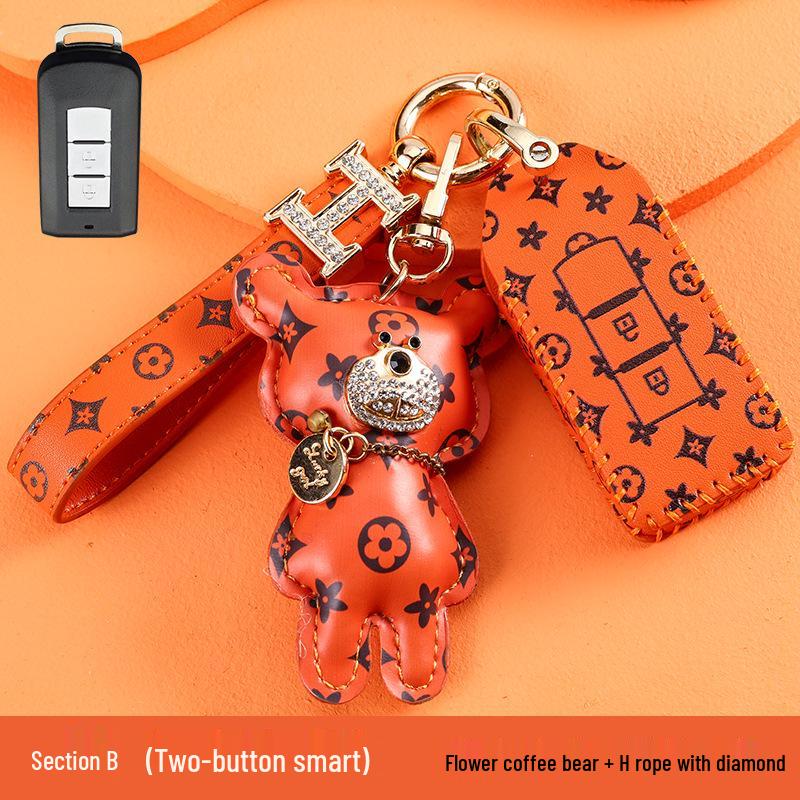 High-End Key Case for Mitsubishi Outlander, ASX, Eclipse Cross, and Pajero Sport.