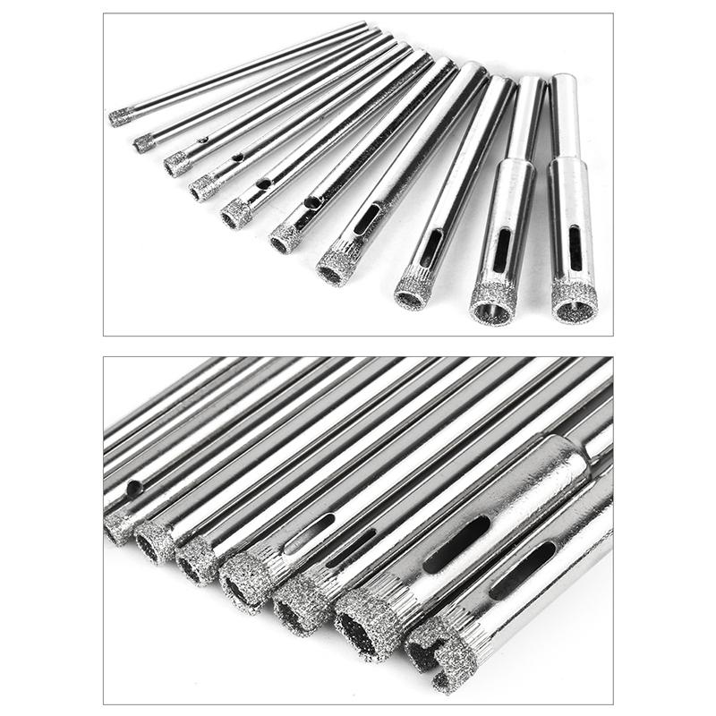 Drill Bits Granite Equipment 10pcs/Set Accessories Diamond Coated Core