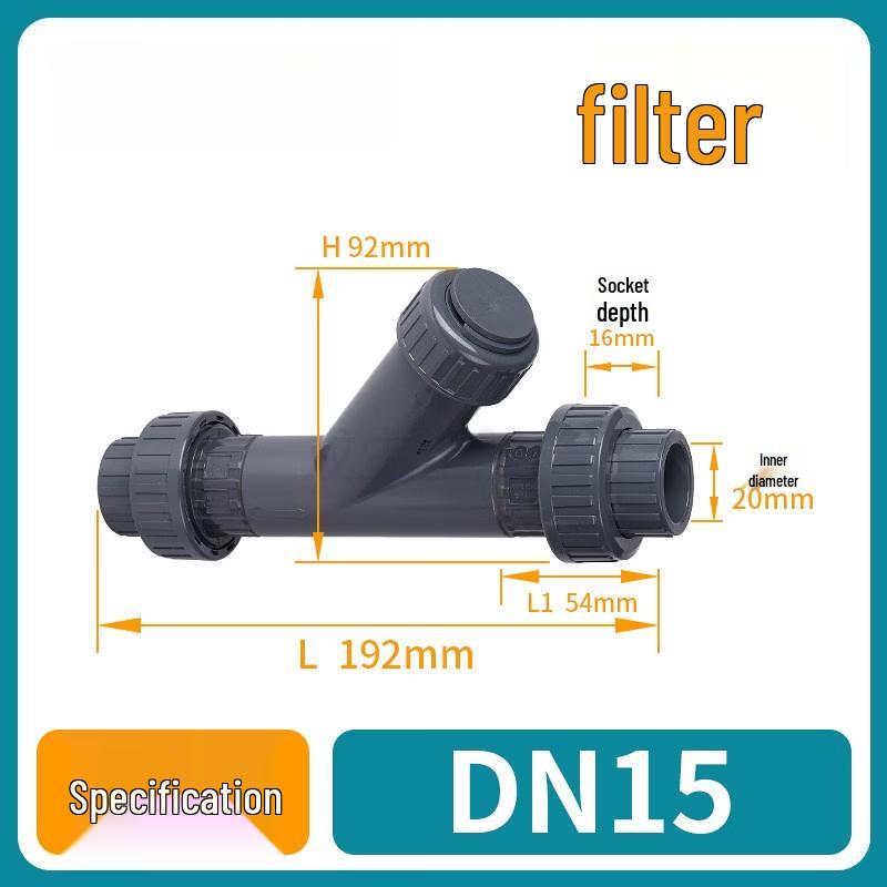 UPVC Chemical Grade Union Filter