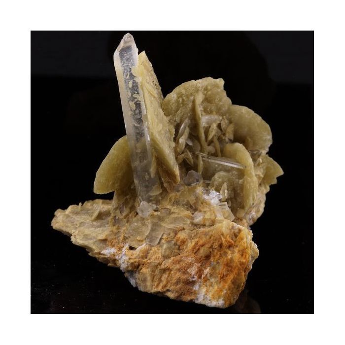 Sidérite, Quartz 126.1 carats