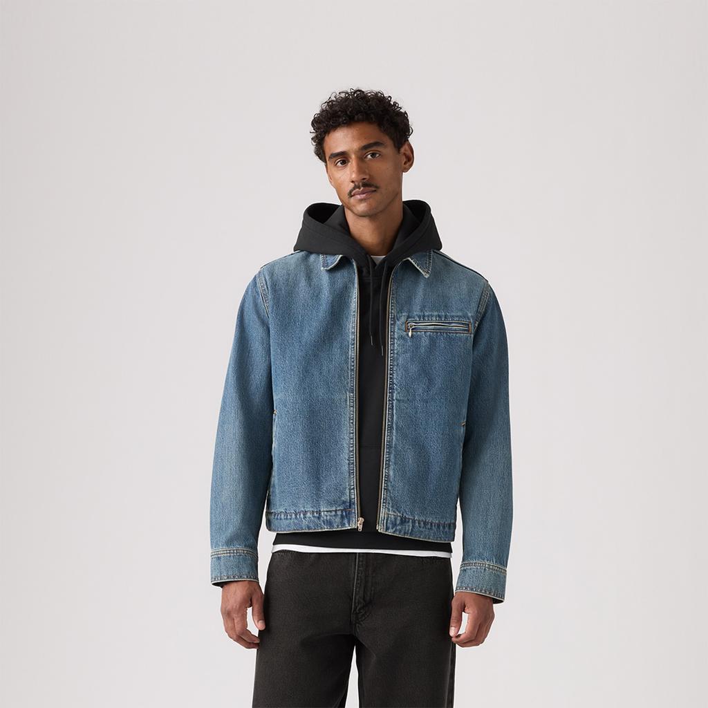 Levis American Vintage Minimalistisch Lässig Pendlerstil Klassisches Design Vielseitig Hochwertige Jeansjacke Unisex Jacken 005BL-0002