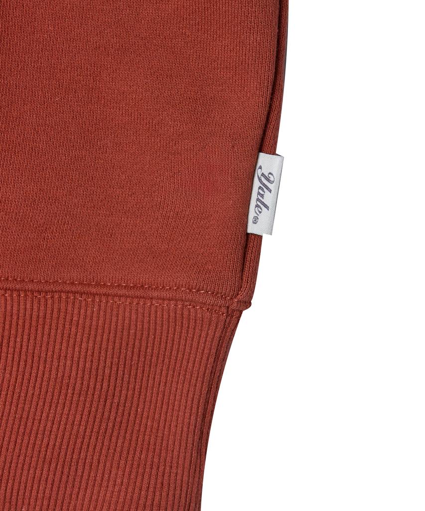 Yale Small Arch Zip-Up Hoodie_Coral