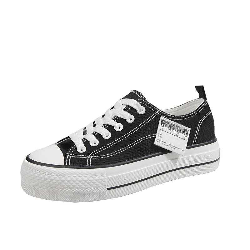 Sneakers for Women Canvas Solid Color Casual Comfortable Ladies Sport Shoes Platform Outdoors Non-slip Women's Sneakers