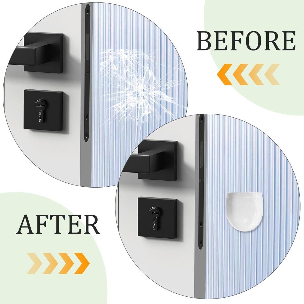 Door Stopper Punch-free Transparent Self Adhesive Door Holder Door Stop For Home Protect Walls And Furniture Accessories