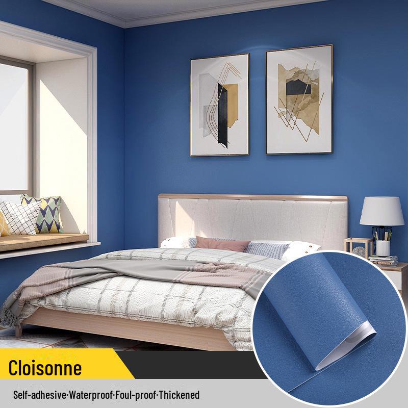 Self-Adhesive Solid Color PVC Wallpaper for Bedroom and Home Décor