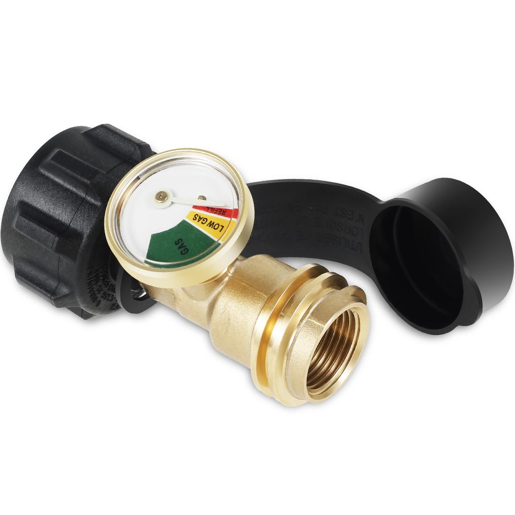 Wskaźnik poziomu gazu propanowego Wskaźnik poziomu gazu w zbiorniku propanu Adapter do połączeń typu Qcc1/1 do butli gazowych do kuchenki kempingowej