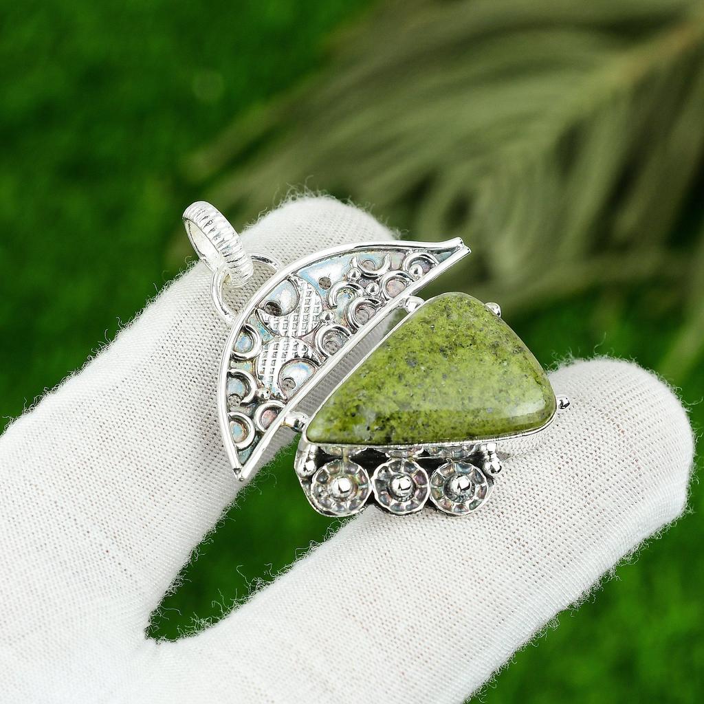 Gift For Women Jewelry Pendant 925 Sterling Silver Natural Gogunjula Gemstone