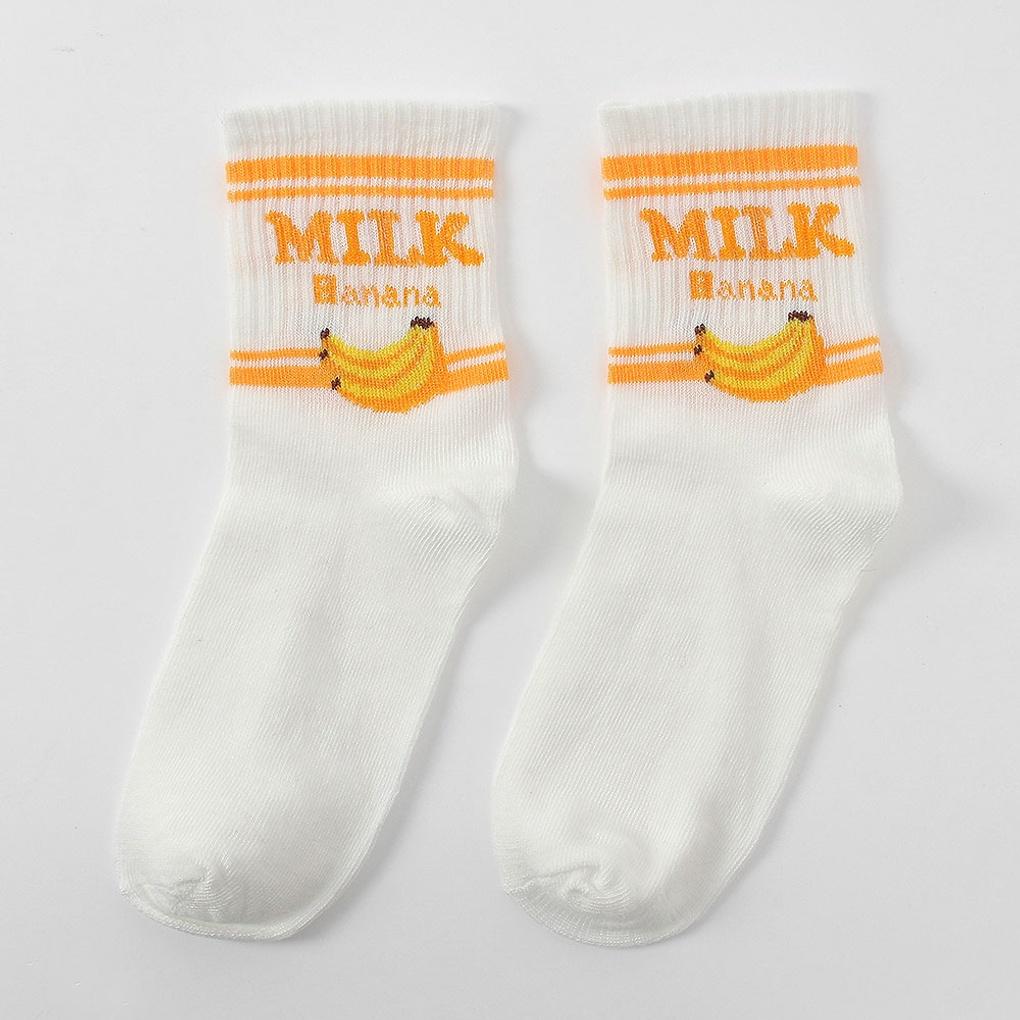 20 Paar Milk Love Damen Mittelhohe Socken Modische Socken